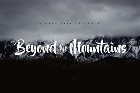 Beyond The Mountains Font