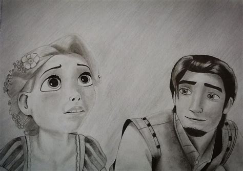 Rapunzel and Flynn Rider drawing Rapunzel And Flynn, Flynn Rider, Male Sketch, Drawings, Art ...