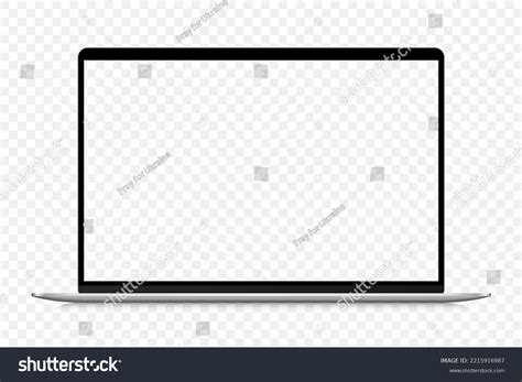 Laptop Mockup Isolated On White Background Stock Vector (Royalty Free ...