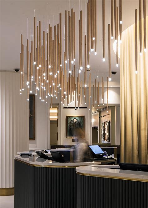 Nulty Bespoke - Hard Rock Hotel, London - Muscially Inspired Undulating Light Sculpture Maple Dr ...