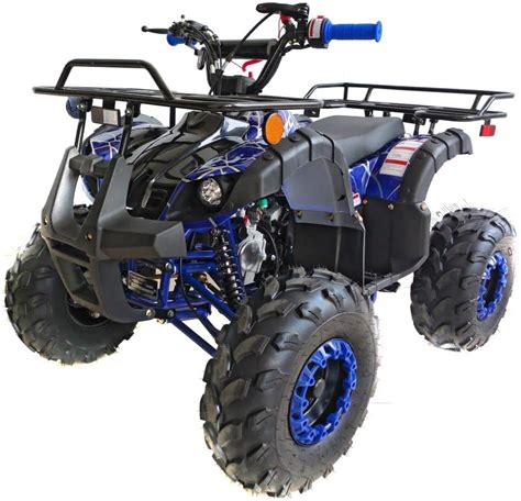 Amazon.com: HHH 125cc ATV Quad Upgraded 125cc ATV with Reverse, Led Lights, Big Wide Tires with ...