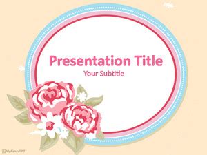 Free Vintage Floral PowerPoint Template - Download Free PowerPoint PPT