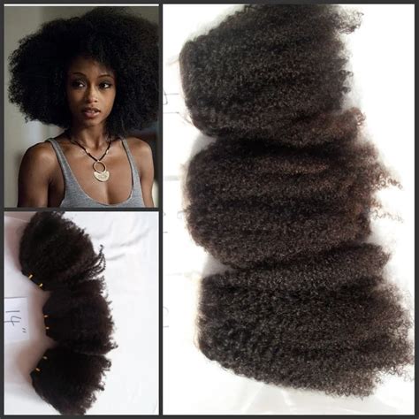 8A Mongolian Kinky Curly Hair Extensions 3pcs Afro Kinky Curly Virgin ...