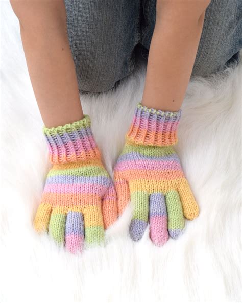 Kids Light Rainbow Gloves Striped 75% Wool Winter Gloves - Etsy | Gloves winter, Wool gloves ...