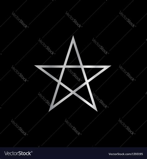 Pentagram- Religious symbol of satanism Royalty Free Vector