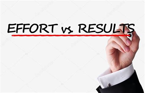 Effort vs results text Stock Photo by ©Ai825 53302075