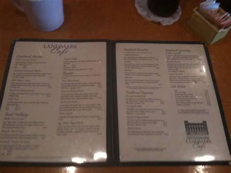 Landmark Cafe Menu, Menu for Landmark Cafe, Manchester, Hartford ...