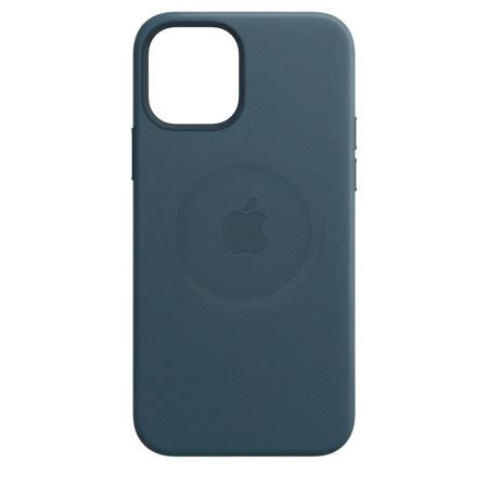 Official Apple iPhone 12 mini Leather Case With MagSafe - Baltic Blue