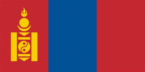 Free vector flag of Mongolia