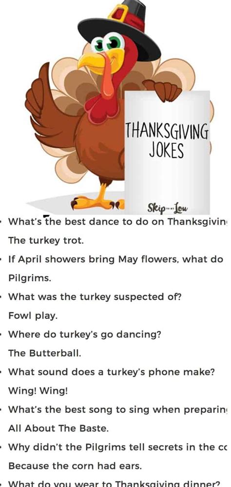 30+ FUNNY Thanksgiving Jokes | Skip To My Lou