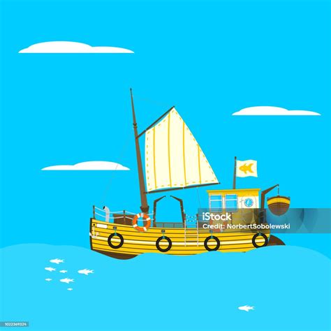 Perahu Nelayan Kartun Ilustrasi Stok - Unduh Gambar Sekarang - Air, Bisnis - Subjek, Clip art ...