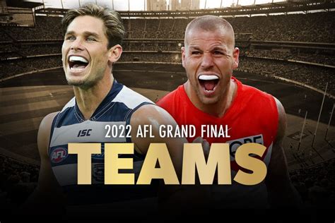 AFL Grand Final Team Line-Ups 2022 - AFL News