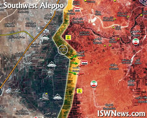 Map: HTS advance in southern Aleppo - Islamic World News