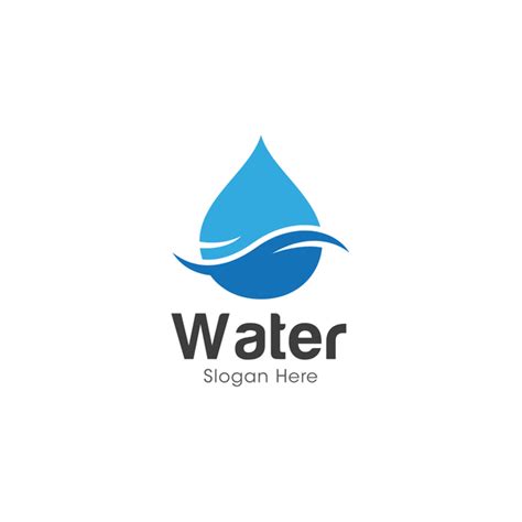 Vector water logo design 01 free download