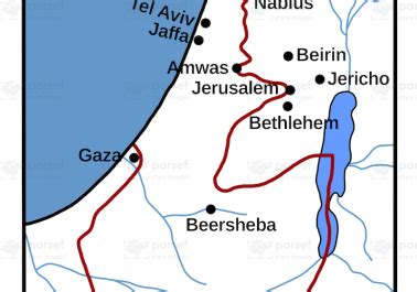 The Land of Israel in Genesis Map | Bible History Maps