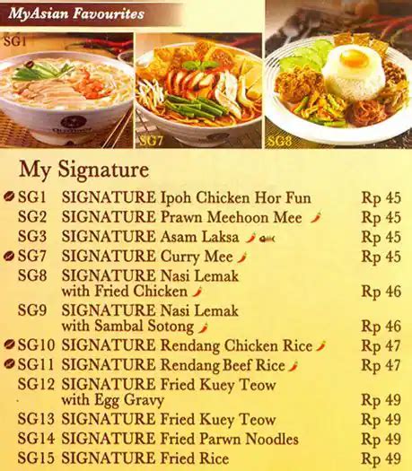 Old Town White Coffee Menu, Menu for Old Town White Coffee, Hayam Wuruk ...