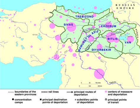 Armenian Genocide Location Map