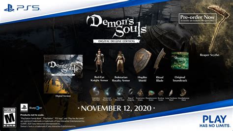 Demon's Souls For PS5 Digital Deluxe Edition Revealed