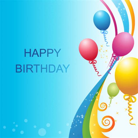 Free Happy Birthday Background Vector Template