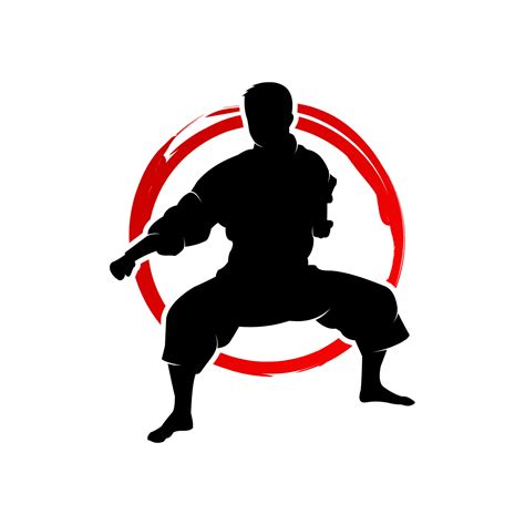 karate vector logo 8687842 Vector Art at Vecteezy