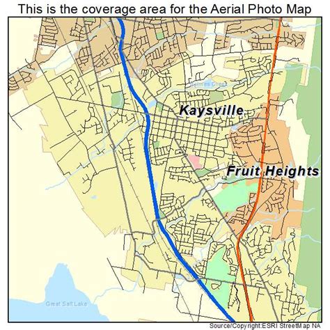 Aerial Photography Map of Kaysville, UT Utah