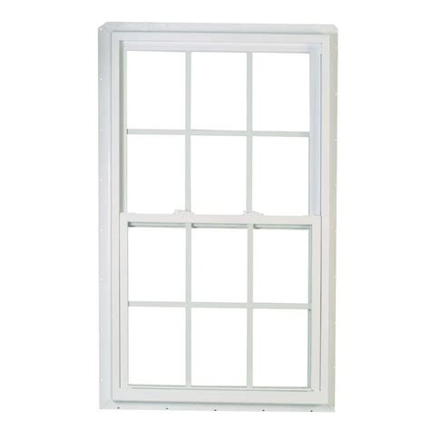 Double Hung Pane White Vinyl Window Replacement Buck Frame Colonial ...