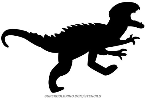 Dinosaur Stencil | Free Printable Papercraft Templates