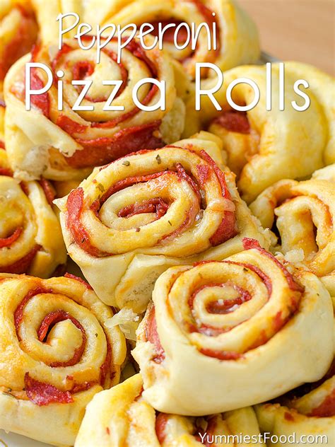 Pepperoni Pizza Rolls - Recipe from Yummiest Food Cookbook