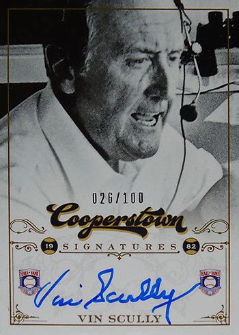 Vin Scully Baseball Card Overview and Checklist