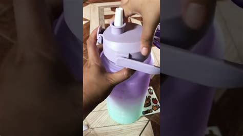 How to assemble the straw#motivationalwaterbottle#shopee - YouTube