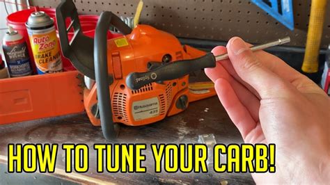 How To Adjust / Tune a Chainsaw Carburetor | Husqvarna Stihl BEST Way ...