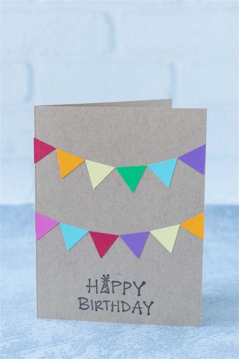 10 Simple DIY Birthday Cards | Happy birthday cards handmade, Happy ...