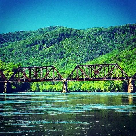 DEL RIO, TN - Lower Twin Bridge over the French Broad River # ...