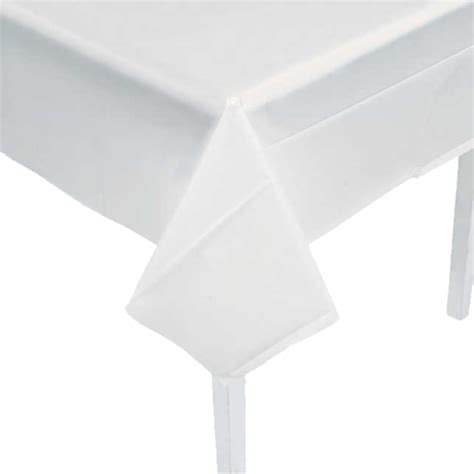 White Plastic Table Cover for Sale | Austin TX | AustinBounceHouse.Rentals