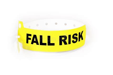 Fall Risk Patient ID Band stock photo. Image of white - 33885464