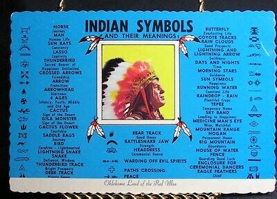 INDIAN SYMBOLS AND their meanings - Oklahoma - unposted $3.00 - PicClick