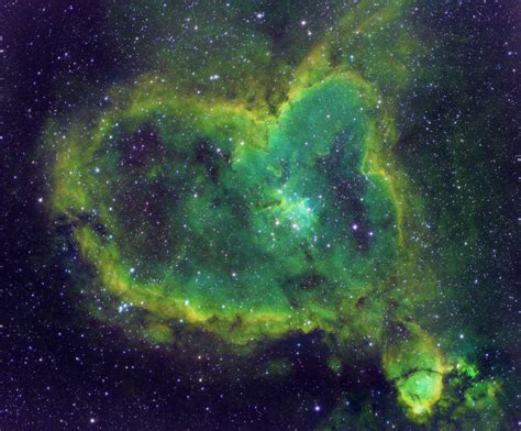 Space Pictures — Heart Nebula in SHO [3000x2486]