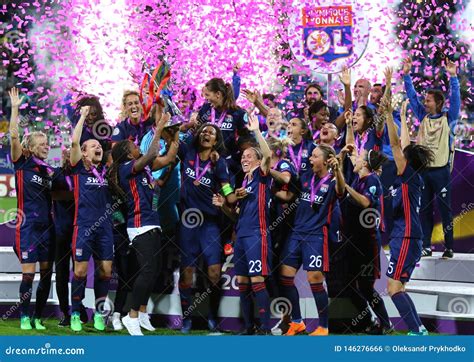 UEFA Women`s Champions League Final 2018 Wolfsburg V Lyon Editorial ...