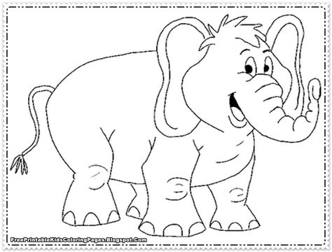 Elephant Coloring Pages Printable - Free Printable Kids Coloring Pages