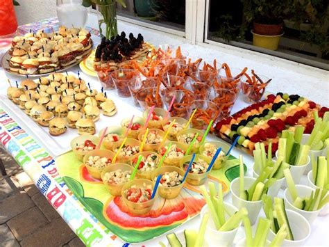 Miniature food, amazing kids' birthday spread. | Kids party food ...