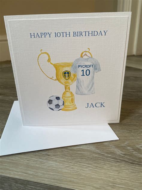 Football birthday card happy birthday party personalised | Etsy