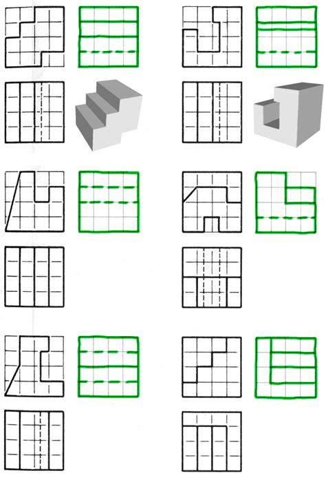 Orthographic Projection Worksheets