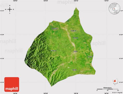 Satellite Map of Tarlac, cropped outside