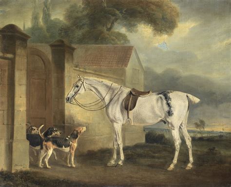 File:Brass, at Cottesmore with the Cottesmore Hounds, oil on canvas painting by John Ferneley ...
