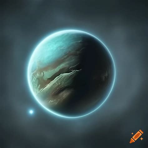 Sci-fi artwork of an alien planet on Craiyon