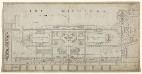 Grant Park, Chicago, Illinois, General Plan | The Art Institute of Chicago