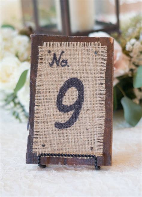 Rustic Wedding TABLE NUMBERS handwritten on by TrashFindRedesigned ...