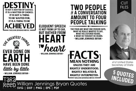 William Jennings Bryan Quotes - SVG and Cut Files