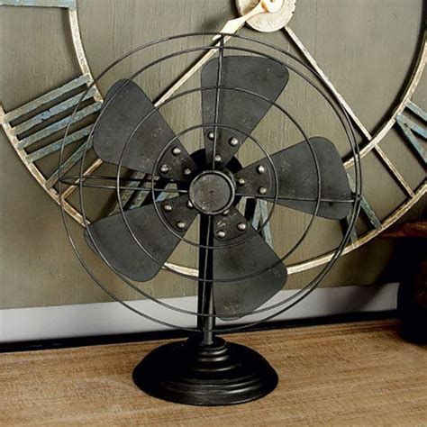 Vintage Inspired Decorative Metal Fan | Antique Farmhouse