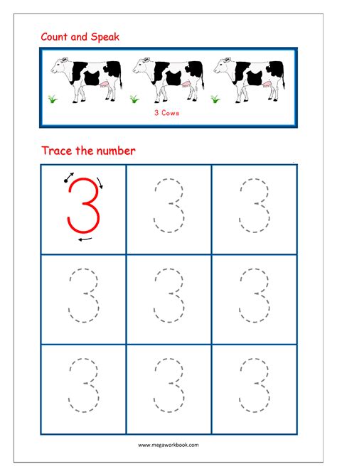 Number Tracing Worksheets For Preschool - Printable Form, Templates and ...